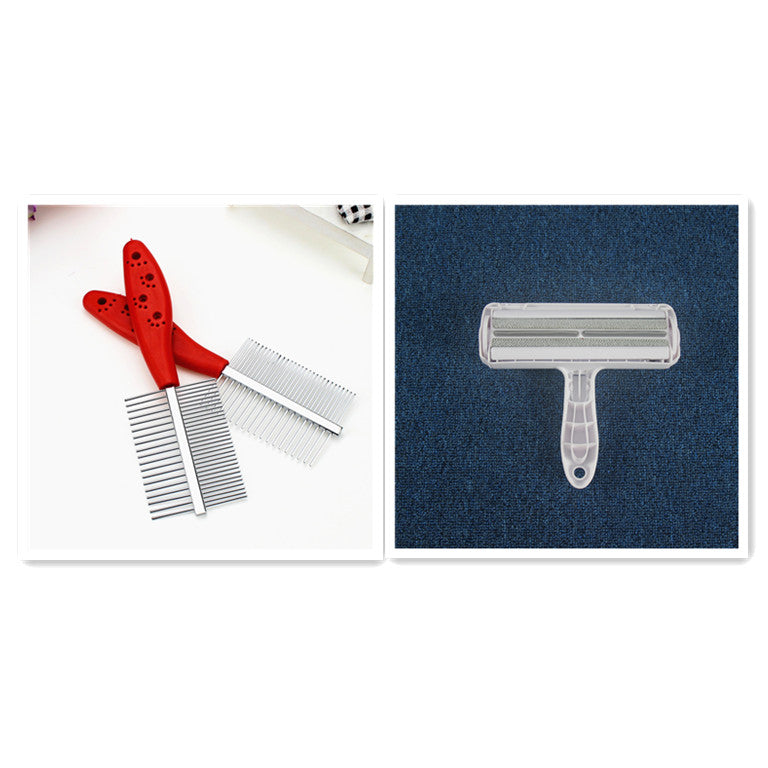 double-row pet grooming comb