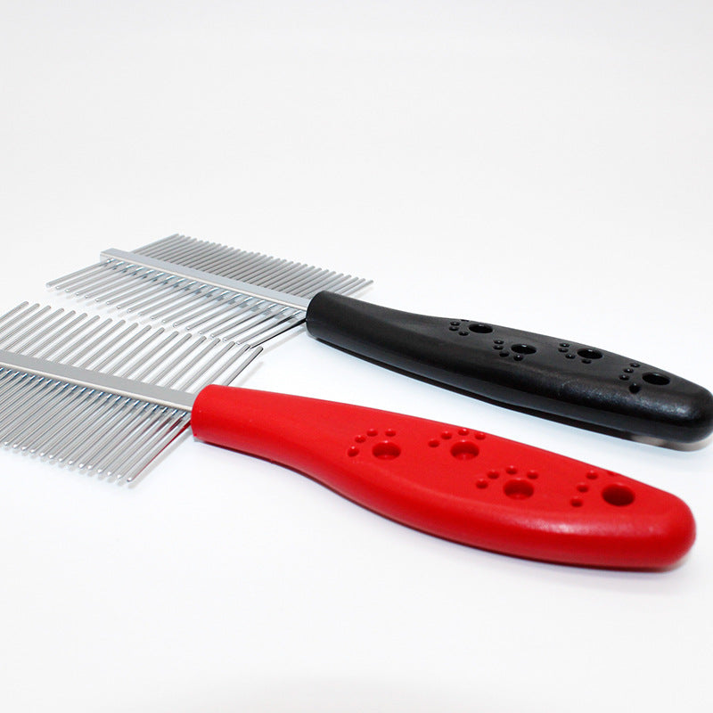 double-row pet grooming comb