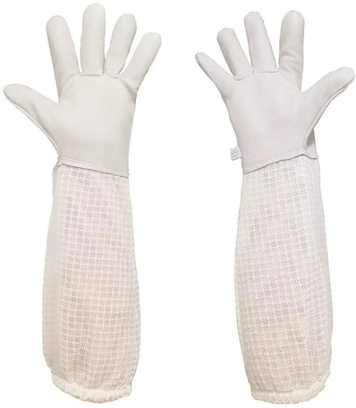 anti-bee gloves with breathable mesh