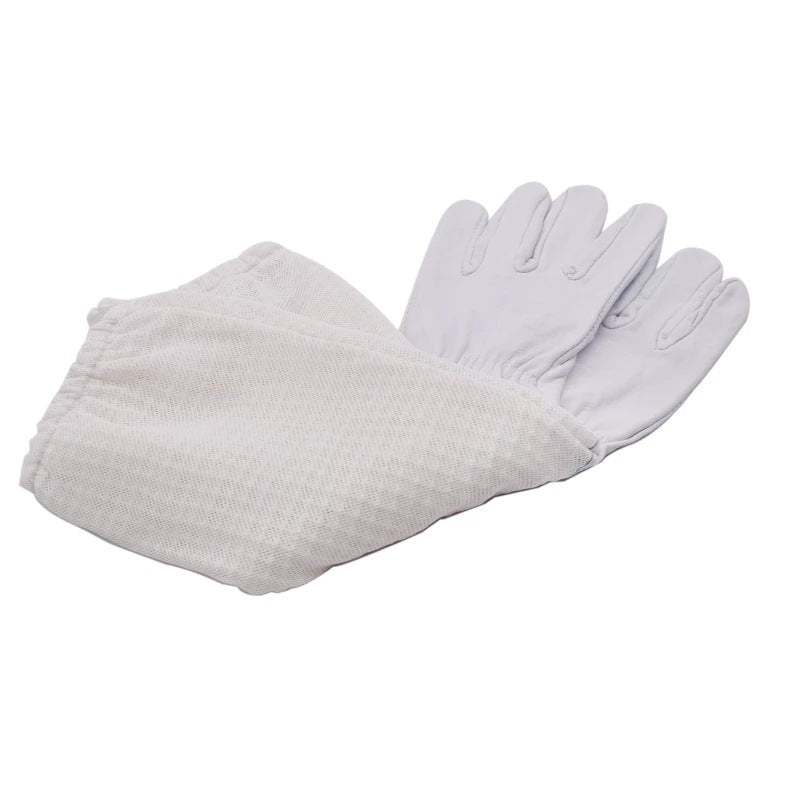 anti-bee gloves with breathable mesh