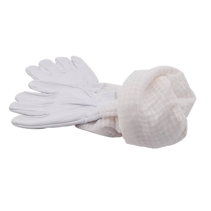 anti-bee gloves with breathable mesh