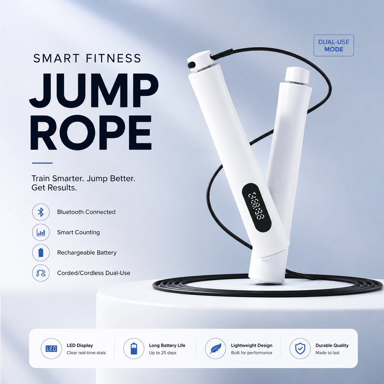 Skipping Rope Intelligent Counter Cordless Fitness Lose Weight